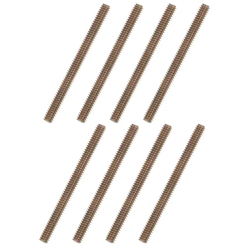 Miniatura 12 de uxcell 8 piezas de zinc de color totalmente roscado varilla 1/4"-20, 2" longitud, tornillo de rosca de acero al carbono para montaje de muebles