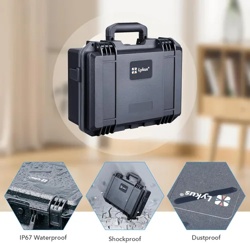 Miniatura 4 de Lykus Titan OQ200 - Funda rígida impermeable, funciona con Quest 3S/Quest 3/Quest 2, compatible con correa oficial Elite, mejor protección