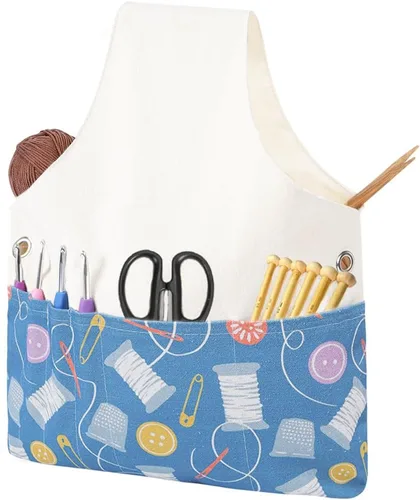 TOGETRUE Bolsa de Hilo, Bolsa Tote de Ganchillo y Tejido, Organizador de Bolsa de Almacenamiento de Hilo Ligera, Bolsa de Muñeca para Tejer de