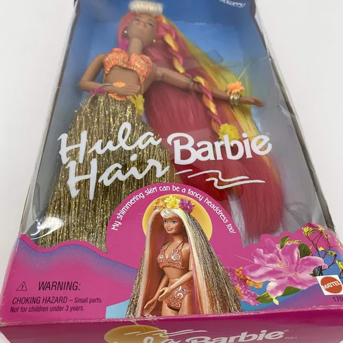 Miniatura 2 de Cabello Hula rosa y dorado Barbie
