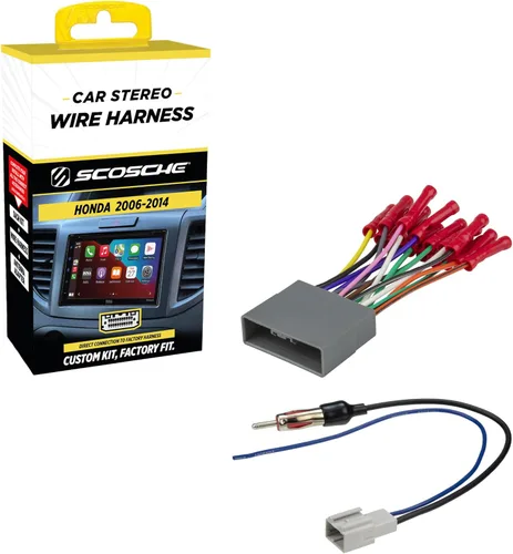Miniatura 9 de Scosche HA10B Arnés de cableado de radio para vehículos Acura y Honda seleccionados 2006-14 - Arnés de cables de radio para estéreo de automóvil
