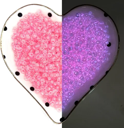 Miniatura 13 de Artsy Crafts - 1200 cuentas de cristal de 0.157 pulgadas (0.157 in), cuentas espaciadoras de colores surtidos que brillan en la oscuridad, cuentas
