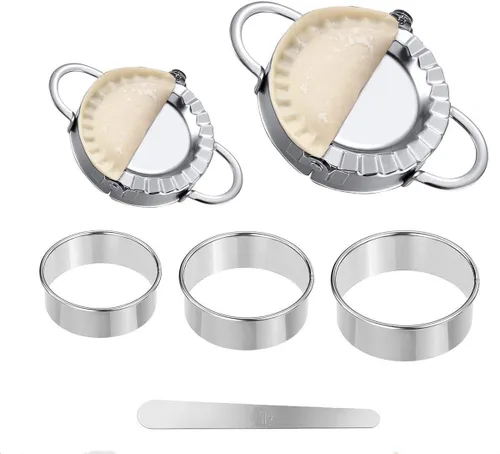 Miniatura 6 de 4 piezas de acero inoxidable para hacer albóndigas para envolver moldes para masa, ravioles, cortador de prensa para la cocina del hogar Conjunto 6