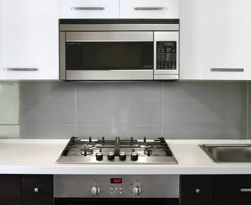 Miniatura 5 de Sharp microondas de convección para instalar sobre la estufa, de 850 W, de 1.1 pies cúbicos de capacidad, Acero inoxidable