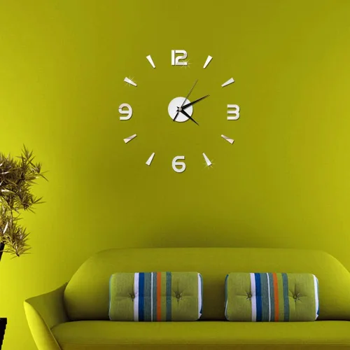 Miniatura 3 de Reloj de pared DIY sin marco, efectos 3D, elegante, decorativo, decoración de pared, decoración de pared, moderno, decoración de pared, reloj