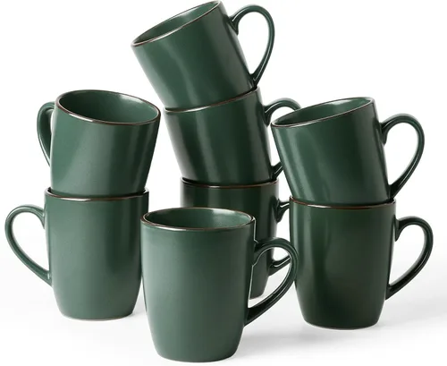 Miniatura 10 de famiware Venus - Tazas de café para 4, juego de tazas de 12 onzas, taza para beber con asa para café, té, cacao, leche, carbón