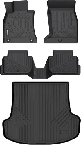 Miniatura 33 de Alfombrillas y forro de carga para Jeep Grand Cherokee L 2021-2025 (solo para 6 plazas sin consola central), alfombrillas de automóvil TPE para todo