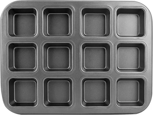 Miniatura 13 de Beasea Molde Cuadrado para Brownies, Molde Antiadherente de 6 Cavidades para Muffins, Molde para Pastel de Brownies, Juego de Gastronomía para Mini