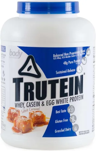 Miniatura 12 de Body Nutrition Trutein Polvo de Proteína Alto: 45% Suero, 45% Caseína, 10% Clara de Huevo, Sin Gluten, Bajo en Sodio, Polvo de Proteína de Suero