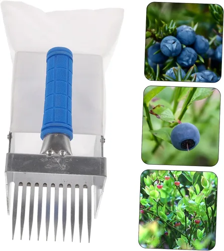 Miniatura 6 de Recogedor de bayas con asa, herramienta ligera de rastrillo de arándanos para una cosecha eficiente de frutas para arándanos, arándanos rojos y más