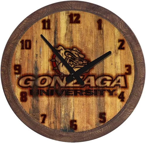 Miniatura 40 de The Fan-Brand NCAA Oklahoma Sooners: Reloj de pared con parte superior de barril de imitación para decoración de bar, decoración de fiesta