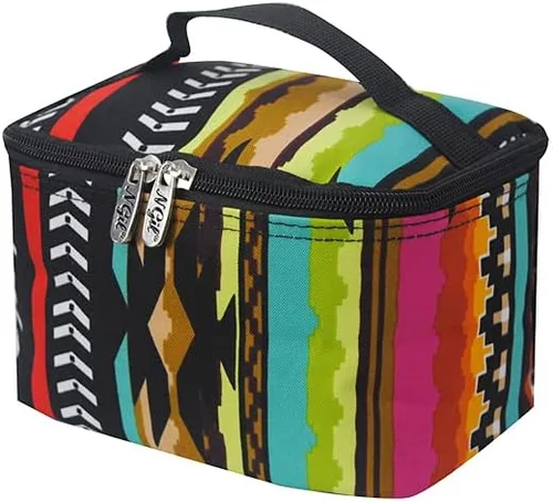 Miniatura 32 de NGIL Bolsa de cosméticos de viaje, bolsa organizadora de maquillaje para mujeres y niñas, Azul Rey Diamantina, Casual