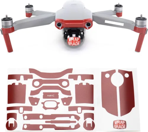 Miniatura 3 de Wrapgrade Funda compatible con DJI Mavic Air 2 Color de acento A (Airforce Silver)