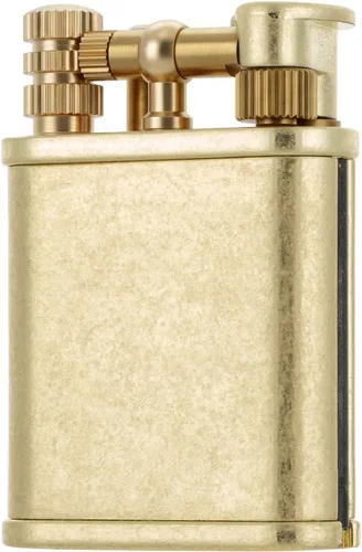 Miniatura 3 de 2 en 1 Lighetr - Encendedor de queroseno con brazo de elevación permanente, estilo antiguo, con fósforo permanente (bronce)