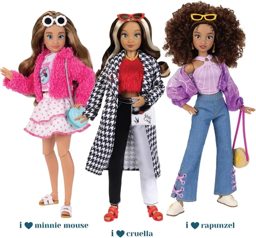 Miniatura 3 de Disney ily 4EVER Muñecas Minnie de 11.5 pulgadas de alto con 13 puntos de articulación, dos trajes completos para mezclar y combinar y anillo