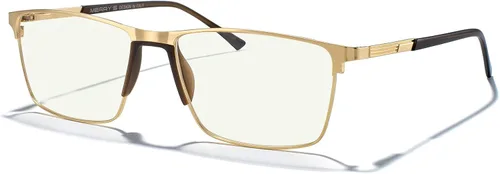 Miniatura 14 de MERRY'S Lentes de bloqueo de luz azul de moda, lentes de lectura, marco de metal, bisagra de resorte, lentes para hombres Gris-2.047 in