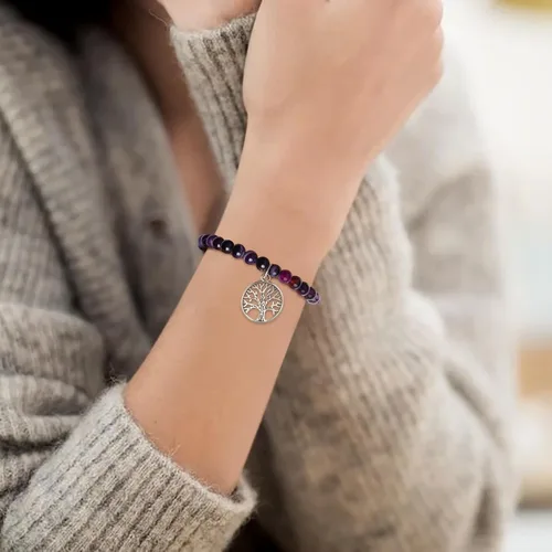 Miniatura 5 de Pulsera de piedra natural con corazón dulce para hijanietanuera