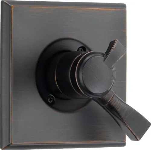 Miniatura 4 de Delta Faucet Dryden Serie 17 Kit de ajuste de válvula de mango de ducha de doble función, bronce champán T17051-CZ (válvula no incluida)