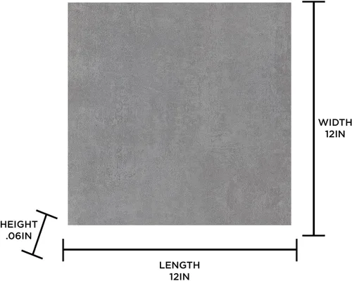 Miniatura 8 de FloorPops Azulejos de suelo gris Tundra Peel & Stick, FP3326