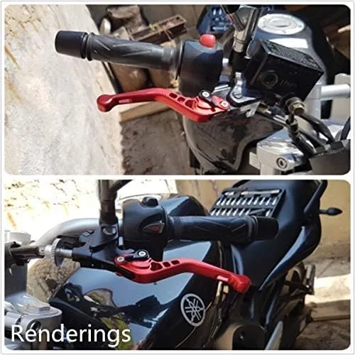 Miniatura 6 de Palancas de embrague de freno corto con textura 3D para motocicleta compatibles con SV650/S 1999-2009, DL650 V-STROM 2004-2010, KATANA 600/750