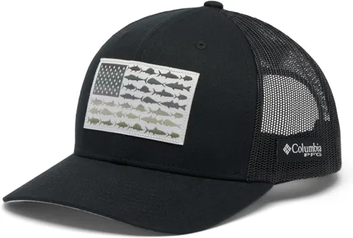 Miniatura 585 de Columbia - Gorra de malla con bandera con árboles unisex para adultos, corona alta