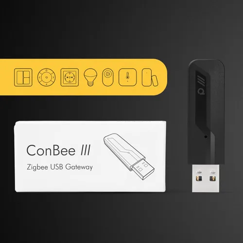 Miniatura 4 de ConBee III - Universal Zigbee 3.0 USB Gateway dongle, incl. deCONZ & Phoscon App, domótica, asistente del hogar, ioBroker, Zigbee2MQTT