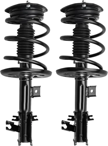 Miniatura 13 de Puntales de amortiguador de repuesto, conjunto completo delantero en pareja, compatible con Nissan Altima 2013-2018 172901/172902 Negro