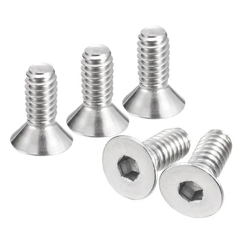 Miniatura 19 de uxcell 5/16-18x1-1/2 Tornillos de cabeza avellanada plana, 5 tornillos de cabeza plana de acero inoxidable 304, rosca completa, pernos avellanados