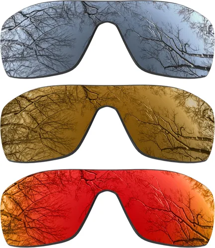 Miniatura 17 de ToughAsNails 3 pares de lentes de repuesto polarizadas para Oakley Oil Rig Pack-BS25