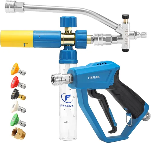 Miniatura 11 de Cañón de espuma FIXFANS con adaptador de repuesto para Portland Husky Ryobi Wide Neck Pressure Washer Snow Foam Lance, Heavy Duty Power Washer