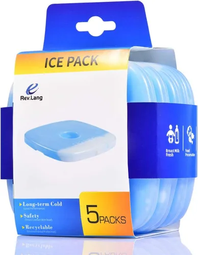 Miniatura 2 de Paquete de hielo frío de ladrillo reutilizable de larga duración fresco delgado congelador paquete refrigerador para loncheras bolsa