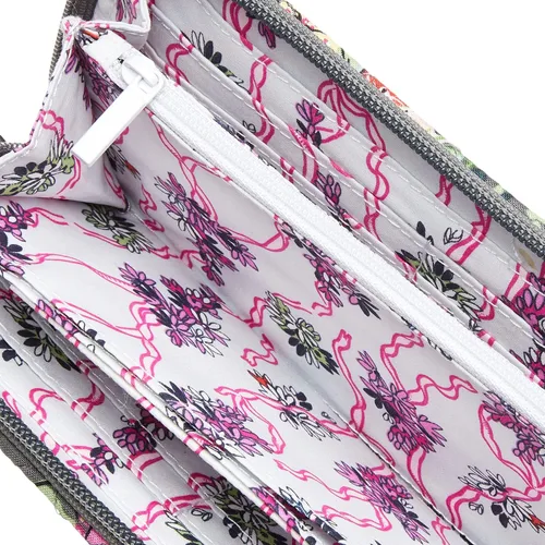 Miniatura 5 de Vera Bradley Pulsera de acordeón de algodón para mujer con protección RFID