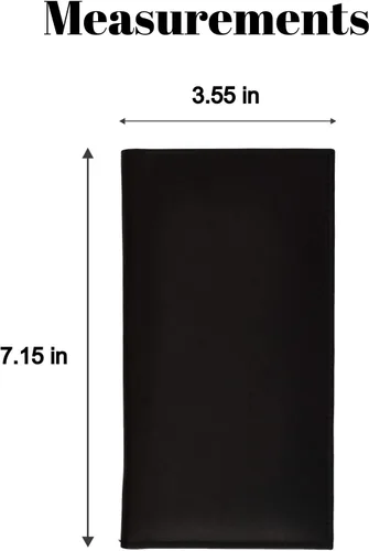 Miniatura 3 de Fundas básicas de piel sintética para chequera COLORES, Negro -, Classic