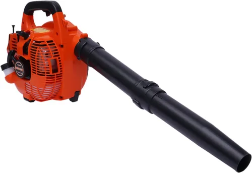 Miniatura 3 de Soplador de hojas de mochila 25.4CC 2 tiempos alimentado a gas jardín patio ventilador limpio 275 CFM, 750W 7500RPM, motor de refrigeración por