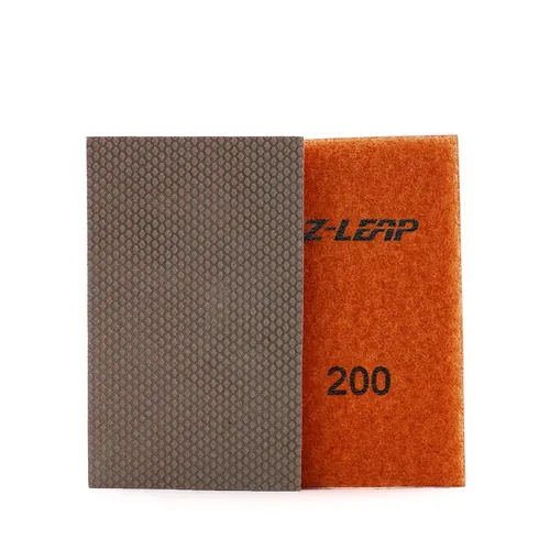 Miniatura 9 de Hoja de papel de diamante galvanizado papel de lija gancho y bucle respaldo de nylon para pulido a mano vidrio porcelana cerámica 4 piezas