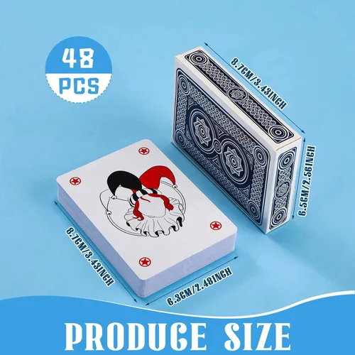 Miniatura 2 de Zubebe 12 Mazos de Cartas, Barajas de Cartas al Por Mayor en Tamaño Póker, Barajas de Póker Estándar para Actividades de Niños y Adultos