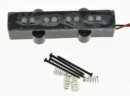 KAISH Negro 4 cuerdas J Bass estilo Alnico V Pastillas de puente 60s Vintage Sound Pickup para Jazz J Bass