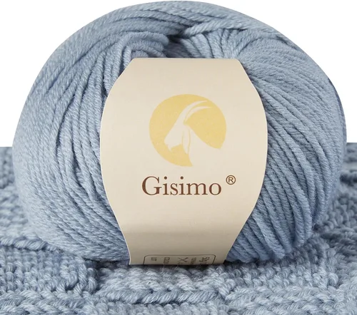 Miniatura 18 de 100% lana merino para tejer y ganchillo, hilo lujoso y suave de 6 cabos para tejer y crochet a mano, 1.76 oz/50 g, 127 yardas/116 metros