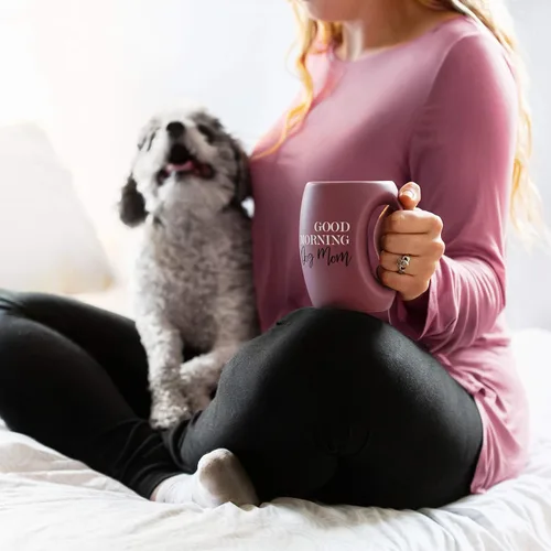 Miniatura 6 de Good Morning Dog Mom - Taza de café abrazable de cerámica de 16 onzas