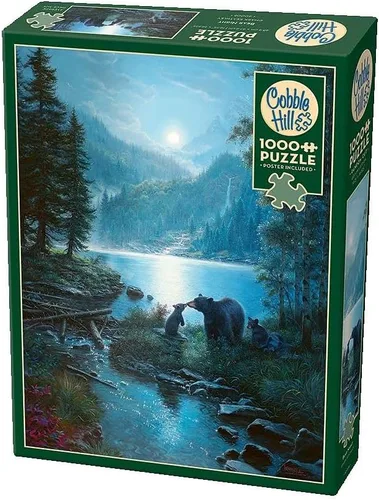 Miniatura 2 de Cobble Hill - Rompecabezas de 1000 piezas, noche de oso, póster de muestra incluido