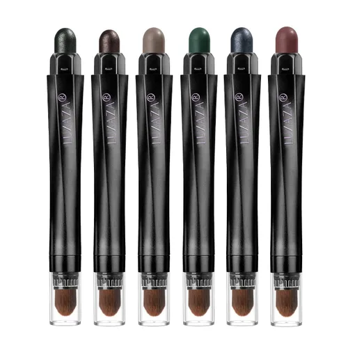 Miniatura 39 de 10 barras de sombra de ojos, brillo y neutro, color rosa champán, metálico, lápiz de sombra de ojos color crema con resistente a las manchas y al