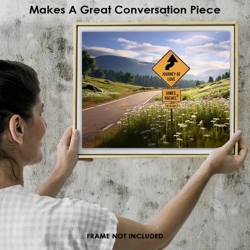 Miniatura 4 de Buzz Unplugged Letreros de calle para dormitorio: arte de pared personalizado, letreros de calle personalizados con nombres personalizados y fecha