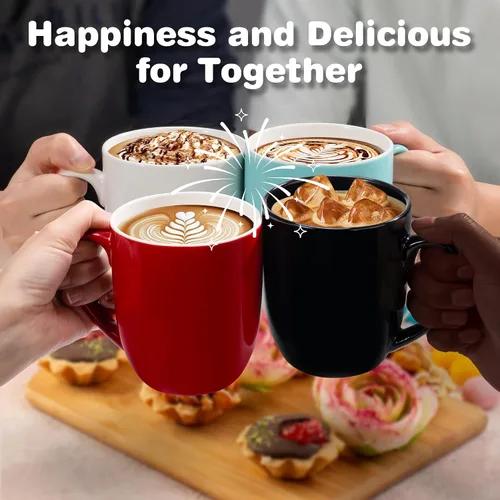 Miniatura 5 de Urbanstrive Taza de café grande de 16 oz con asa, taza de té taza de café novedosa idea de regalo para hombres y mujeres, trabajo de oficina