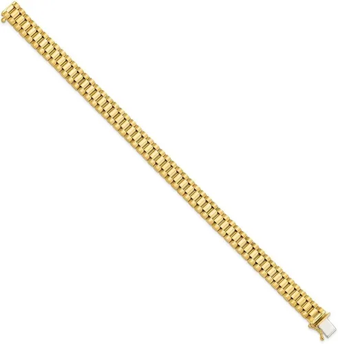 Miniatura 3 de Diamond2Deal Pulsera de oro amarillo sólido de 14 k para hombre, Oro