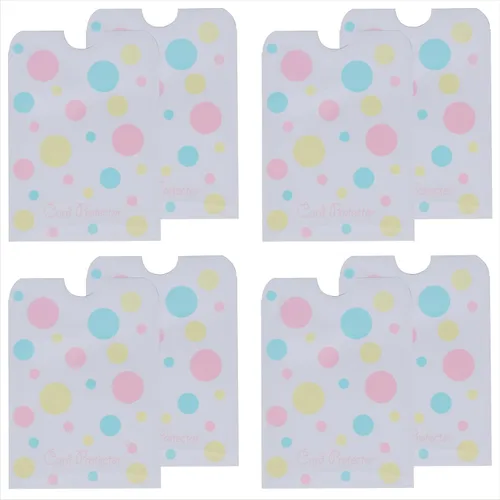 Miniatura 9 de Juego de 8 fundas para tarjetas de crédito, 8 fundas de bloqueo RFID, protección contra robo de identidad para hombres y mujeres, diseño elegante