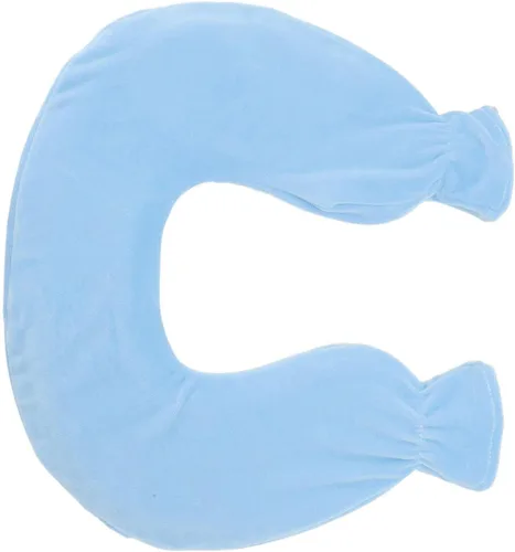 Miniatura 8 de ZJchao Bolsa de agua caliente, en forma de U, alivio del dolor de cuello y hombros, almohada de terapia de calor con funda de vellón, compresa fría