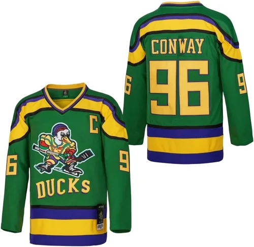 Camiseta Mighty Ducks #33 Goldberg #66 Bombay #96 Conway #99 Banks Jersey, camiseta de hockey sobre hielo para hombre, S-XXXL