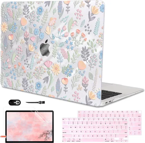 Miniatura 28 de Funda para MacBook Air de 13 pulgadas 2021 2020 2019 2018 para Mac A2337 M1 A2179 A1932 Funda con Touch ID, funda rígida de plástico