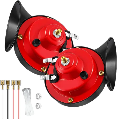 Miniatura 8 de Bocina de coche, bocina de camión de 12 V, 300 db, bocina de motocicleta, impermeable, bocina de tren, impermeable, tono alto, bajo, ajuste