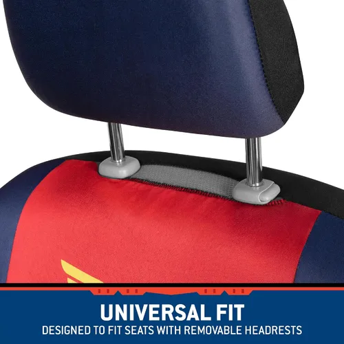 Miniatura 4 de BDK Warner Bros DC Comics Wonder Woman Accesorios para Automóvil Fundas de Asiento - Par Delantero Incluye Funda Removible para la Cabeza